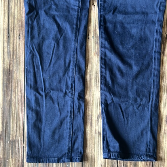 AG Adriana Goldschmied Navy Blue Stevie Slim Straight Pants 29R - Picture 5 of 8
